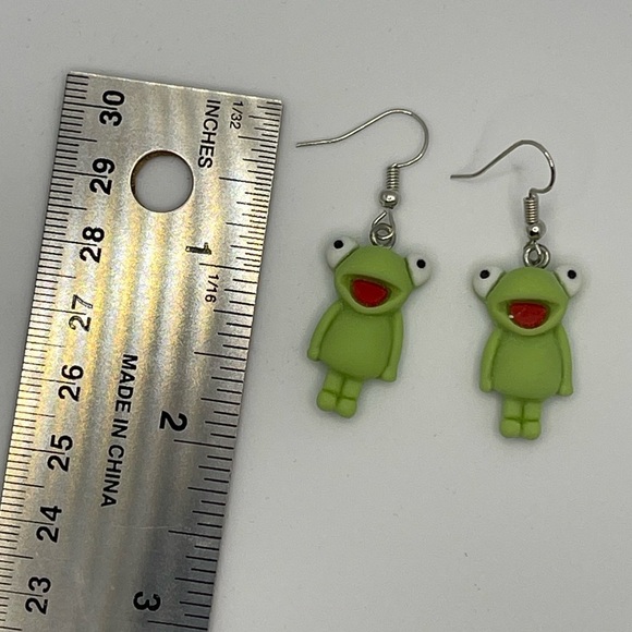 3 for $20 Happy Frog Acrylic Dangle Earrings “You Pick 3” - Picture 3 of 8